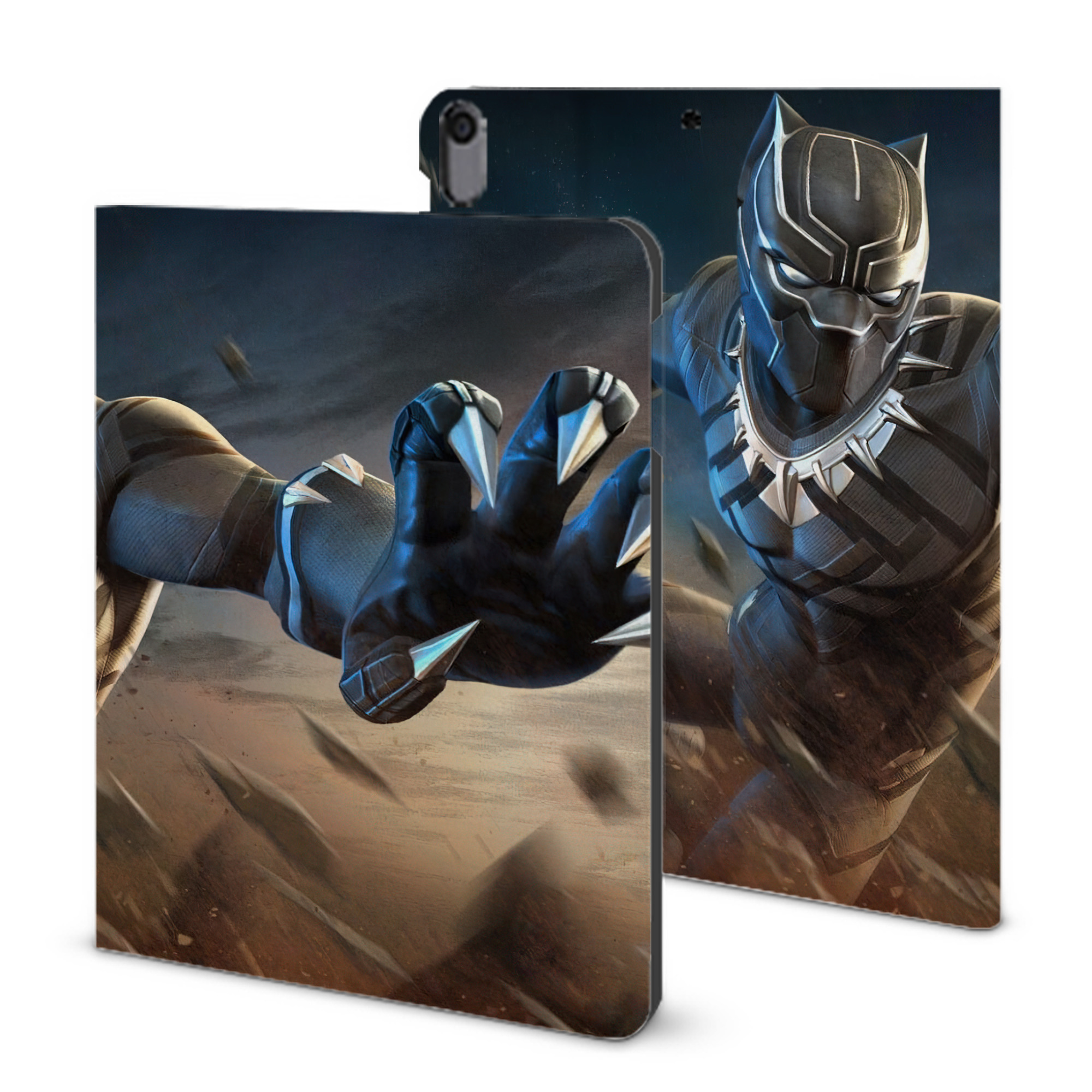 （画像用） アベンジャーズ The Avengers IPad ケース ブック型 PUレザー TPU 耐衝撃 軽量 薄型 ペン収納なし 全面保護 IPad 各モデル対応
